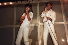 Payne & Numan on stage 1985 Fury tour